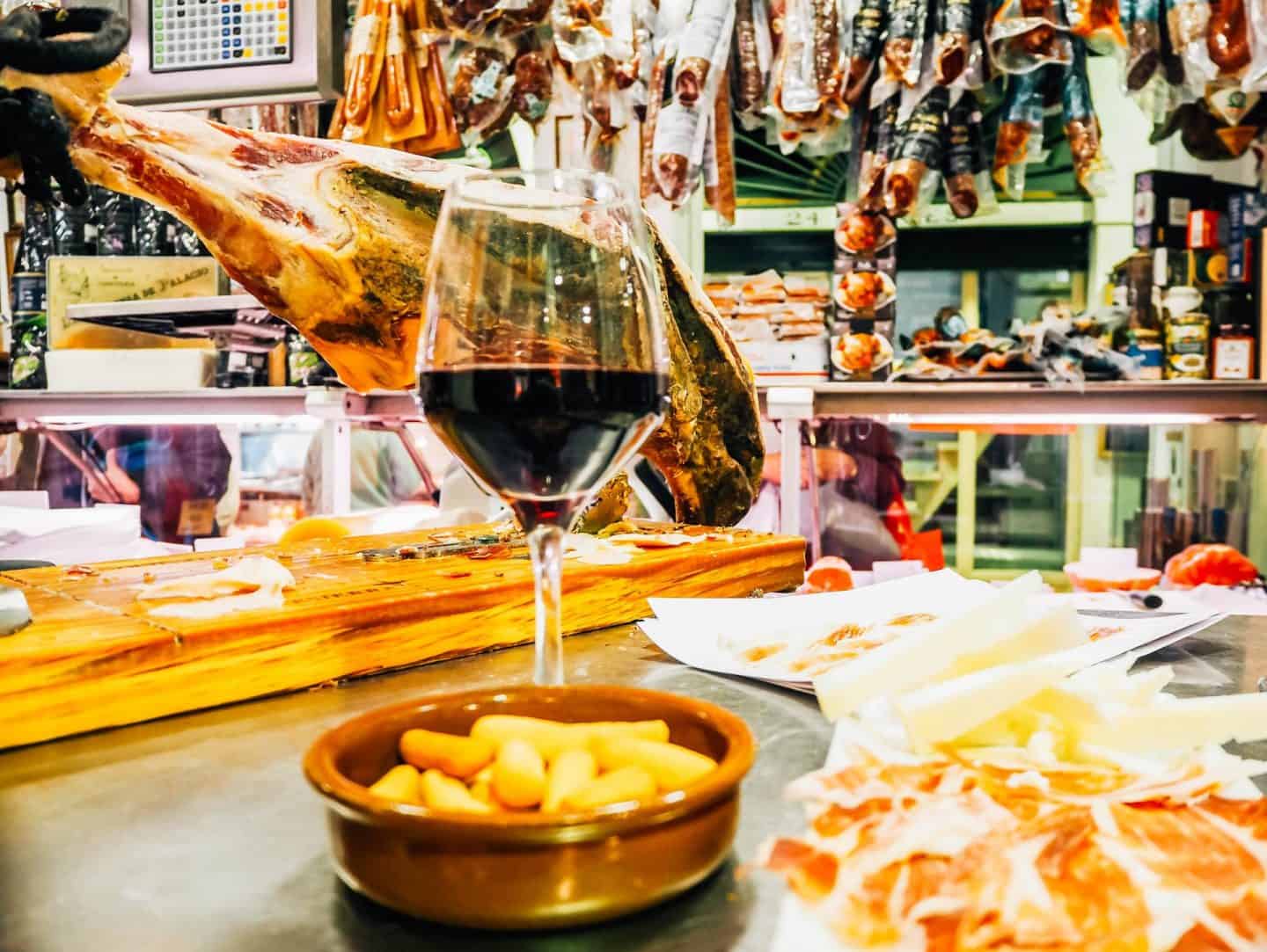 eating jamon seville