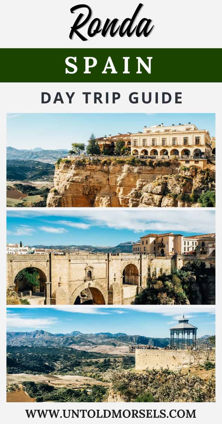 Views for miles on an incredible day trip to Ronda Spain